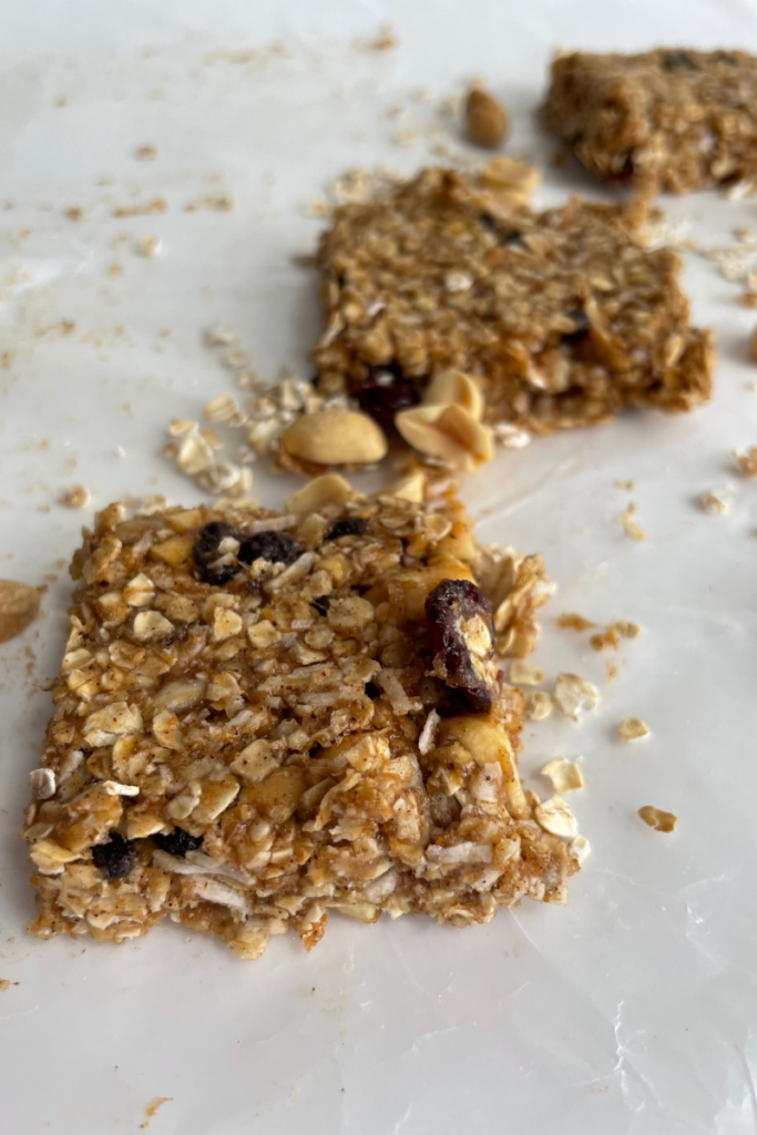 banana peanut butter granola bars