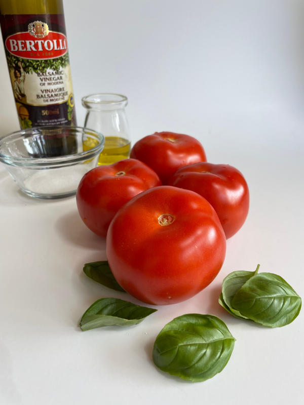 tomatoes and basil