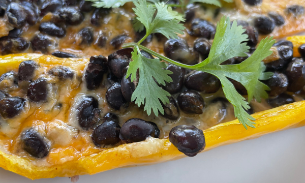 black bean stuffed peppers