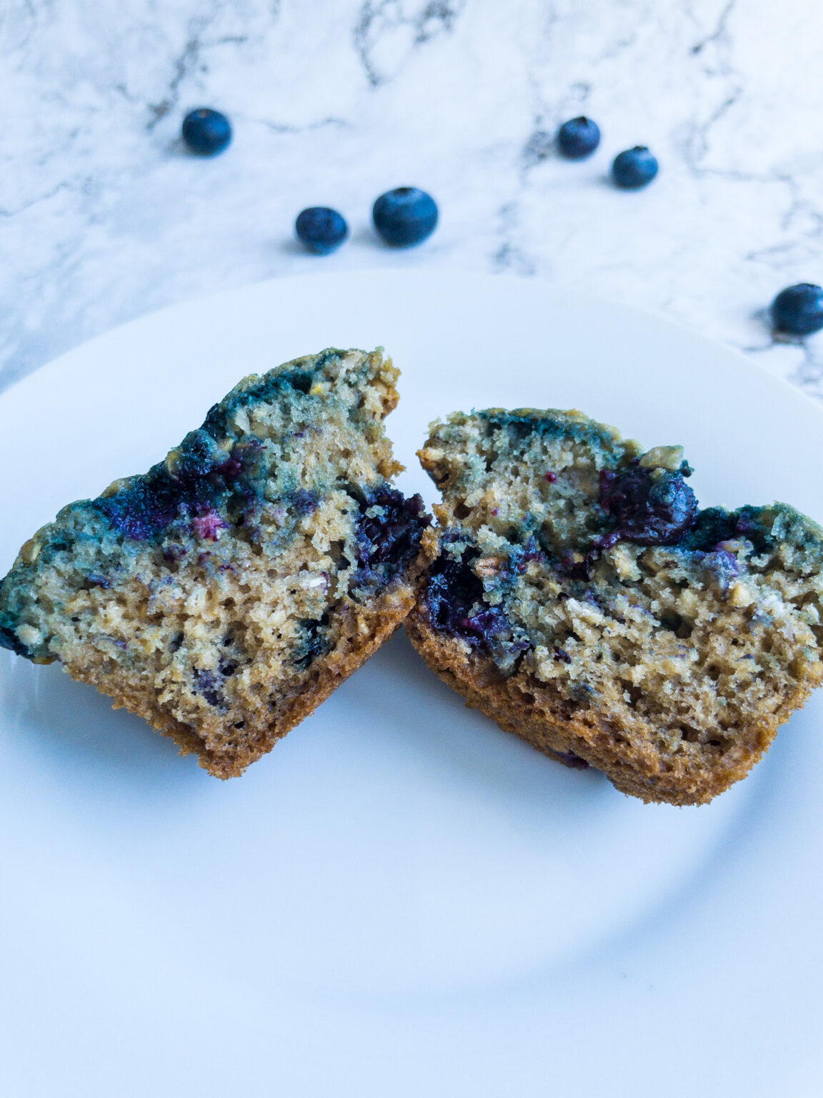Blueberry Protein Muffins - Running on Forks